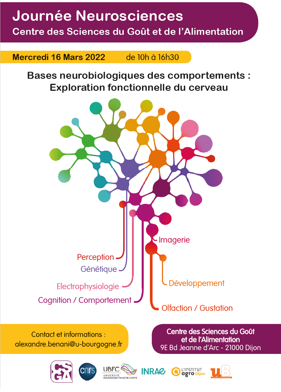 Flyer journée neurosciences Dijon 2022 v2