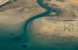 Image aérienne de l'estuaire de la Rance
