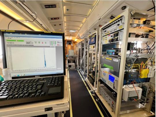 Intérieur de l'avion de recherche SAFIRE