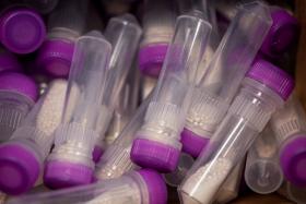 Matériel de laboratoire, tubes en plastique