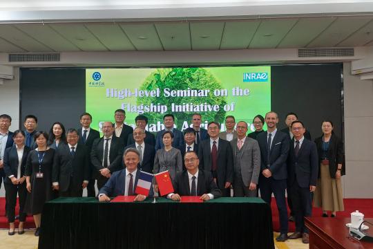 Seven agreements signed in China to structure scientific cooperation between INRAE and its partners