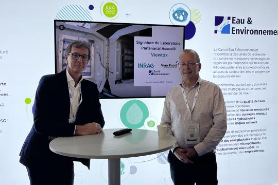Renouvellement du Laboratoire partenarial associé (LPA) ViewTox :  10 ans d’innovation pour la biosurveillance en temps réel de la qualité de l’eau
